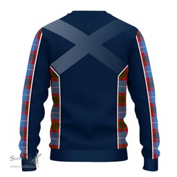 ScotsTee Shop Scottish Spalding Clan Scottish Crest and Scottish Thistle Sport Tartan Sweatshirt