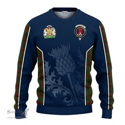 ScotsTee Shop Scottish Macnaughton Hunting Clan Scottish Crest and Scottish Thistle Sport Tartan Sweatshirt