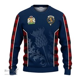 ScotsTee Shop Scottish Rob Roy Macgregor Clan Scottish Crest and Scottish Thistle Sport Tartan Sweatshirt