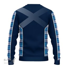 ScotsTee Shop Scottish Roberton Clan Scottish Crest and Scottish Thistle Sport Tartan Sweatshirt
