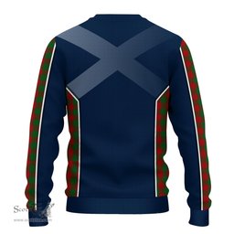 ScotsTee Shop Scottish Moncrieff Clan Scottish Crest and Scottish Thistle Sport Tartan Sweatshirt