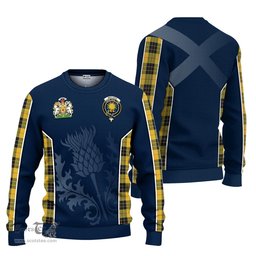 ScotsTee Shop Scottish MacLeod of Lewis Ancient Clan Scottish Crest and Scottish Thistle Sport Tartan Sweatshirt