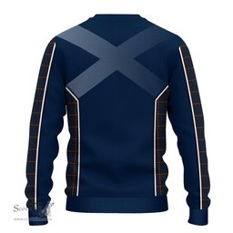 ScotsTee Shop Scottish MacLaine of Lochbuie Hunting Clan Scottish Crest and Scottish Thistle Sport Tartan Sweatshirt