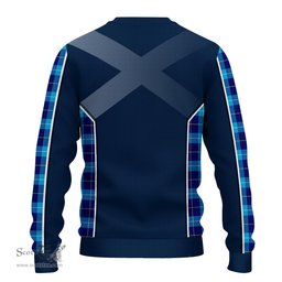 ScotsTee Shop Scottish McKerrell Clan Scottish Crest and Scottish Thistle Sport Tartan Sweatshirt