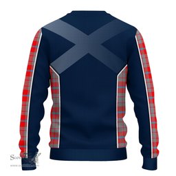 ScotsTee Shop Scottish Moubray Clan Scottish Crest and Scottish Thistle Sport Tartan Sweatshirt