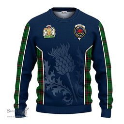 ScotsTee Shop Scottish Primrose Clan Scottish Crest and Scottish Thistle Sport Tartan Sweatshirt