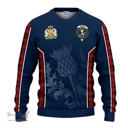 ScotsTee Shop Scottish Murray of Ochtertyre Clan Scottish Crest and Scottish Thistle Sport Tartan Sweatshirt