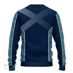 ScotsTee Shop Scottish Ralston Clan Scottish Crest and Scottish Thistle Sport Tartan Sweatshirt