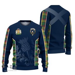 ScotsTee Shop Scottish MacMillan Old Ancient Clan Scottish Crest and Scottish Thistle Sport Tartan Sweatshirt