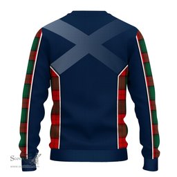 ScotsTee Shop Scottish Stewart Atholl Modern Clan Scottish Crest and Scottish Thistle Sport Tartan Sweatshirt