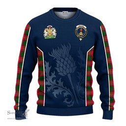 ScotsTee Shop Scottish Rattray Modern Clan Scottish Crest and Scottish Thistle Sport Tartan Sweatshirt