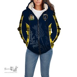 ScotsTee Shop Scottish Barclay Dress Modern Clan Scottish Crest and Scottish Thistle Sport Tartan Sherpa Hoodie