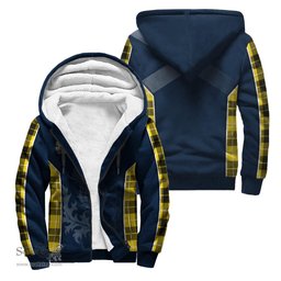 ScotsTee Shop Scottish Barclay Dress Modern Clan Scottish Crest and Scottish Thistle Sport Tartan Sherpa Hoodie