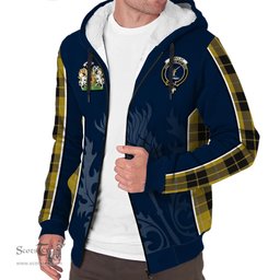 ScotsTee Shop Scottish Barclay Dress Clan Scottish Crest and Scottish Thistle Sport Tartan Sherpa Hoodie