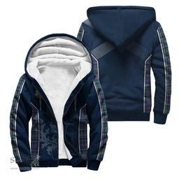 ScotsTee Shop Scottish Cooper Clan Scottish Crest and Scottish Thistle Sport Tartan Sherpa Hoodie