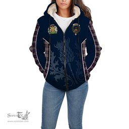 ScotsTee Shop Scottish Cameron of Erracht Dress Clan Scottish Crest and Scottish Thistle Sport Tartan Sherpa Hoodie