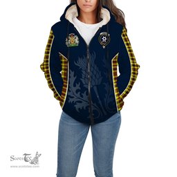ScotsTee Shop Scottish Jardine Modern Clan Scottish Crest and Scottish Thistle Sport Tartan Sherpa Hoodie