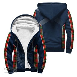 ScotsTee Shop Scottish Lennox Modern Clan Scottish Crest and Scottish Thistle Sport Tartan Sherpa Hoodie