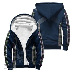 ScotsTee Shop Scottish MacCallum Dress Clan Scottish Crest and Scottish Thistle Sport Tartan Sherpa Hoodie