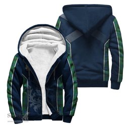 ScotsTee Shop Scottish Henderson Ancient Clan Scottish Crest and Scottish Thistle Sport Tartan Sherpa Hoodie
