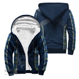 ScotsTee Shop Scottish MacLeod of Harris Ancient Clan Scottish Crest and Scottish Thistle Sport Tartan Sherpa Hoodie