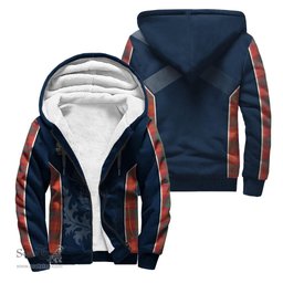 ScotsTee Shop Scottish MacNab Ancient Clan Scottish Crest and Scottish Thistle Sport Tartan Sherpa Hoodie