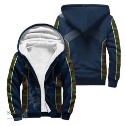ScotsTee Shop Scottish MacMillan Society of Glasgow Clan Scottish Crest and Scottish Thistle Sport Tartan Sherpa Hoodie