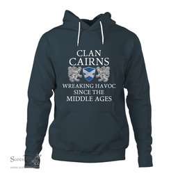 ScotsTee Shop Scottish Cairns Wreaking Havoc Since The Middle Ages With Two Rampant Lions Hoodie