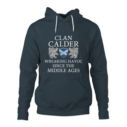 ScotsTee Shop Scottish Calder Wreaking Havoc Since The Middle Ages With Two Rampant Lions Hoodie
