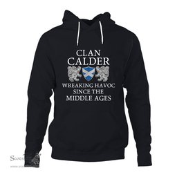 ScotsTee Shop Scottish Calder Wreaking Havoc Since The Middle Ages With Two Rampant Lions Hoodie