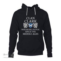 ScotsTee Shop Scottish Clark Wreaking Havoc Since The Middle Ages With Two Rampant Lions Hoodie