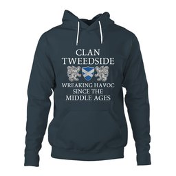 ScotsTee Shop Scottish Tweedside Wreaking Havoc Since The Middle Ages With Two Rampant Lions Hoodie