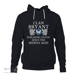 ScotsTee Shop Scottish Bryant Wreaking Havoc Since The Middle Ages With Two Rampant Lions Hoodie