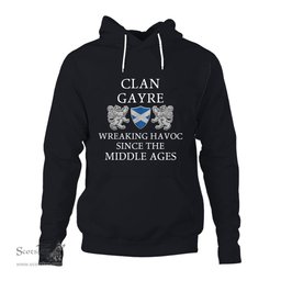 ScotsTee Shop Scottish Gayre Wreaking Havoc Since The Middle Ages With Two Rampant Lions Hoodie