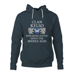 ScotsTee Shop Scottish Kelso Wreaking Havoc Since The Middle Ages With Two Rampant Lions Hoodie