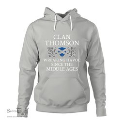 ScotsTee Shop Scottish Thomson Wreaking Havoc Since The Middle Ages With Two Rampant Lions Hoodie