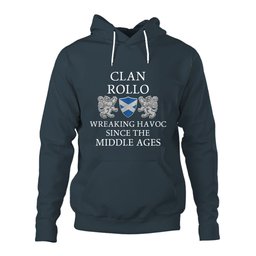 ScotsTee Shop Scottish Rollo Wreaking Havoc Since The Middle Ages With Two Rampant Lions Hoodie