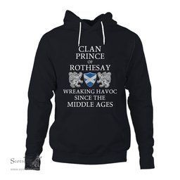 ScotsTee Shop Scottish Prince of Rothesay Wreaking Havoc Since The Middle Ages With Two Rampant Lions Hoodie