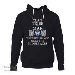 ScotsTee Shop Scottish Tribe of Mar Wreaking Havoc Since The Middle Ages With Two Rampant Lions Hoodie
