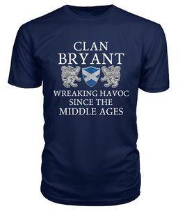 ScotsTee Shop Scottish Bryant Wreaking Havoc Since The Middle Ages With Two Rampant Lions T Shirt
