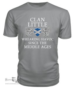 ScotsTee Shop Scottish Little Wreaking Havoc Since The Middle Ages With Two Rampant Lions T Shirt