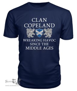 ScotsTee Shop Scottish Copeland Wreaking Havoc Since The Middle Ages With Two Rampant Lions T Shirt