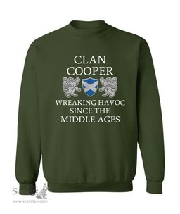 ScotsTee Shop Scottish Cooper Wreaking Havoc Since The Middle Ages With Two Rampant Lions Sweatshirt