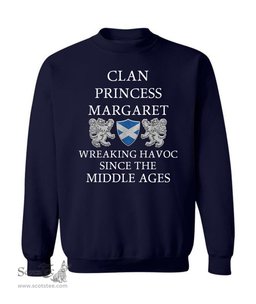 ScotsTee Shop Scottish Princess Margaret Wreaking Havoc Since The Middle Ages With Two Rampant Lions Sweatshirt