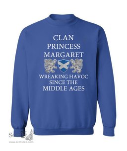 ScotsTee Shop Scottish Princess Margaret Wreaking Havoc Since The Middle Ages With Two Rampant Lions Sweatshirt