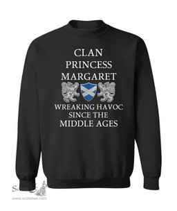 ScotsTee Shop Scottish Princess Margaret Wreaking Havoc Since The Middle Ages With Two Rampant Lions Sweatshirt