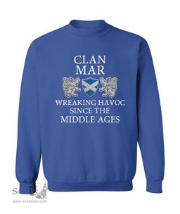 ScotsTee Shop Scottish Mar Wreaking Havoc Since The Middle Ages With Two Rampant Lions Sweatshirt