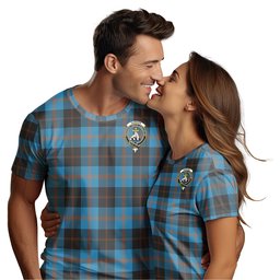 ScotsTee Shop Scottish Garden Clan Crest Tartan T Shirt for Family Tartan Matching Family T Shirts