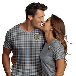 ScotsTee Shop Scottish Gladstone Clan Crest Tartan T Shirt for Family Tartan Matching Family T Shirts