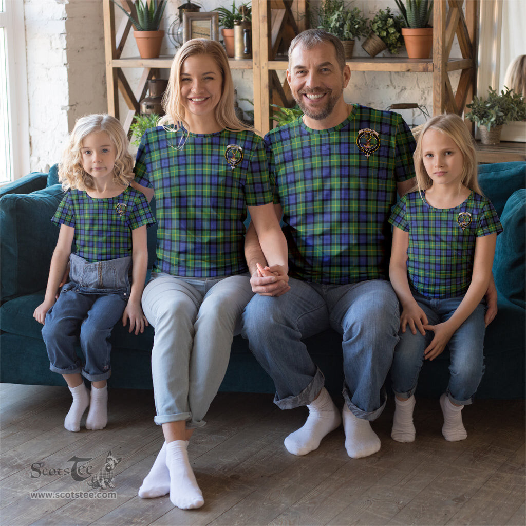 ScotsTee Shop Scottish Gordon Old Ancient Clan Crest Tartan T Shirt for Family Tartan Matching Family T Shirts